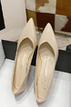 Brown Patent Leather Pointed Toe Platform Stiletto Low Heel