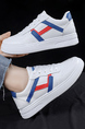 White Leather Round Toe Platform Sneaker Board Shoes