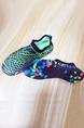 Black Green Colorful Men Contrast Outdoor Non-Slip Set Feet Breathable Shoes Swimwear