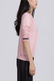 Pink Blouse Button Down Long Sleeve Top for Casual Office Party