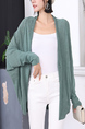Green Long Sleeve Cardigan for Casual Office