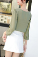 Olive Green Plus Size V Neck Single-Breasted Blouse Top for Casual Party Office
