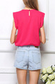Rose Pink Loose FeiFei Sleeve Shirt Top for Casual Party