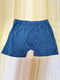 Blue and Black Stripe Boxer Brief Cotton Underwear 
