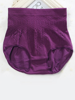 Purple Corset High Waist Cotton Panties