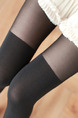 Black Linking Fake High Tube Anti-hook Nylon and Elasticity Stockings