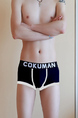 Navy Blue Boxer Brief Cotton Men Underwear