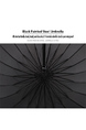 Fashion Black Umbrella Samurai Long Handle Grip Windproof Uv Protection Creative Umbrella Fabric