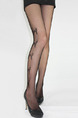 Black Butterfly Printed Net Nylon and Elasticity Stockings