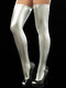 Silver Tight High Tube Polyester and Elasticity Stockings 
