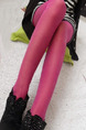 Pink Slim Bright Silk Polyester and Elasticity Stockings