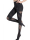 Black Slim Cutout Stripe Polyester and Elasticity Stockings  