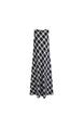 Black and White Plaid Round Neck Sleeveless Dress Women's 2025 Summer New Loose Slimming Lazy Wear Dress