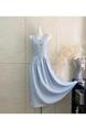 Take-out Oxygen Milk Blue Classic Style Sense Vest Sleeveless Vest Dress French Style Temperament Waist-Slimming Long Dress