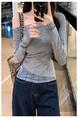 Real Shot Cost-Effective Off-Shoulder Long-Sleeved T-shirt for Women 2025 Summer New Design Sense Stitching Off-Shoulder Slim Fit Slimming Top White