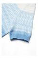 Dingdar Gradient Short-Sleeved Sweater for Women 2025 Summer New Loose Design in Light Blue Short Top