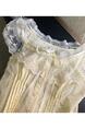 mshop Pure White Summer Multiple Ways to Wear Lace White Shirt - LIGHT YELLOW