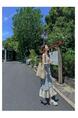 High Quality and Quality! Light Blue Plaid Suspender Skirt Dress New Summer False Two-Piece Patchwork Lace Design Dress