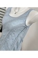 Barb Chill Blue Sling Dress Summer Beautiful French Tight Waist Holiday Travel Seaside Long Dress in Light Blue
