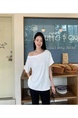 Real Shot Cost-Effective Off-Shoulder Short-Sleeved T-Shirt Women's Summer Pure Desire Diagonal Collar Off-Shoulder Loose Slimming Chic Top in White
