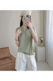 Real Shot of a Large Number of Spot 2025 New Tencel Lace Women's Versatile Round Neck Short-Sleeved Knitted Tops in Green