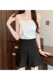 White Real Shot Wholesale Price 2025 Summer New Sweet Spicy National Style Retro Chinese Knot Design Camisole with Chest Pad