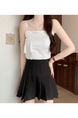 White Real Shot Wholesale Price 2025 Summer New Sweet Spicy National Style Retro Chinese Knot Design Camisole with Chest Pad