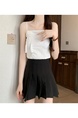 White Real Shot Wholesale Price 2025 Summer New Sweet Spicy National Style Retro Chinese Knot Design Camisole with Chest Pad