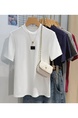 Real Shot High-Grade Small Stand-up Collar Short-Sleeved T-shirt Women's Summer Slim Fit Inner Wear Half Sleeve Korean Simple Easy Matching Clothes in White