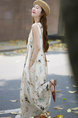 Cream Butterfly Vest Dress Niche Design 2025 New Spring and Summer Clothing Retro and Hipster Style New Guo Feng Long Dress