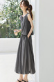Charcoal Fashionable Light Outdoor Casual Pleating Shirt Bud Skirt Suit 2025 Summer New Two-Piece Suit