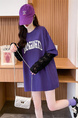 Real shot of 2025 back-collar modal 92% viscose fiber + 8% spandex short-sleeved T-shirt for women in vibrant purple