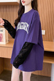 Real shot of 2025 back-collar modal 92% viscose fiber + 8% spandex short-sleeved T-shirt for women in vibrant purple