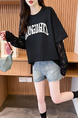 Real shot of 2025 back-collar modal 92% viscose fiber + 8% spandex short-sleeved T-shirt for women in black
