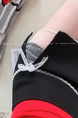 Black Lace Slit Korean Style Sweet Short Skirt for Women, Summer New Princess