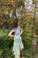 Roundshop | Streamer Leaning Dream Irregular Blooming Skirt Summer Firefly Layering Skirt - LIGHT BLUE