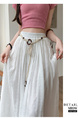Real Shot Spot Skirt Women's Summer New Style Ruffled Cake Skirt Long High Waist Umbrella Skirt Fairy Mid-Length Skirt - WHITE