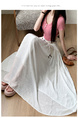 Real Shot Spot Skirt Women's Summer New Style Ruffled Cake Skirt Long High Waist Umbrella Skirt Fairy Mid-Length Skirt - WHITE