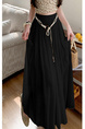 Real Shot Spot Skirt Women's Summer New Style Ruffled Cake Skirt Long High Waist Umbrella Skirt Fairy Mid-Length Skirt - BLACK