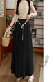 Real Shot Spot Skirt Women's Summer New Style Ruffled Cake Skirt Long High Waist Umbrella Skirt Fairy Mid-Length Skirt - BLACK