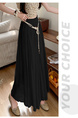 Real Shot Spot Skirt Women's Summer New Style Ruffled Cake Skirt Long High Waist Umbrella Skirt Fairy Mid-Length Skirt - BLACK