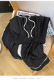 Real Shot 2025 Summer New BLACK Tencel Cotton Wide-Leg Pants High Waist Straight Cropped Pants Lace Patchwork Easy Matching Casual Pants