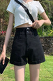 2025 New BLACK Denim Shorts - Women's Summer High Waist Trendy Ins Loose All-Matching Slimming A-line Hot Pants