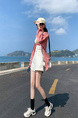 2025 New WHITE Denim Shorts - Women's Summer High Waist Trendy Ins Loose All-Matching Slimming Internet Celebrity All-Matching A-line Hot Pants