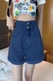 2025 New BLUE Denim Shorts - Women's Summer High Waist Trendy Ins Loose All-Matching Slimming Internet Celebrity All-Matching A-line Hot Pants