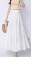 Real Shot Pleated Cotton and Linen Yamamoto Skirt for Women 2025 Summer High Waist Slimming Mid-Length A-Line Large Hem Umbrella Skirt - White