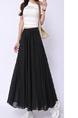 Real Shot Pleated Cotton and Linen Yamamoto Skirt for Women 2025 Summer High Waist Slimming Mid-Length A-Line Large Hem Umbrella Skirt - Black