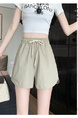 Real Shot Ice Silk Quick-Drying Sports Shorts for Women in LIGHT BEIGE