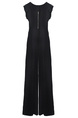 Royal Sister's High-Grade Temperament Square Collar Vest Jumpsuit with Flying Sleeves in Black - Female Summer Wide-Leg High Waist Slim Fit