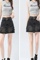 American Retro High Waist Denim Workwear Short Skirt for Women - 2025 Summer New Korean Version Casual A-Line Skirt in Black